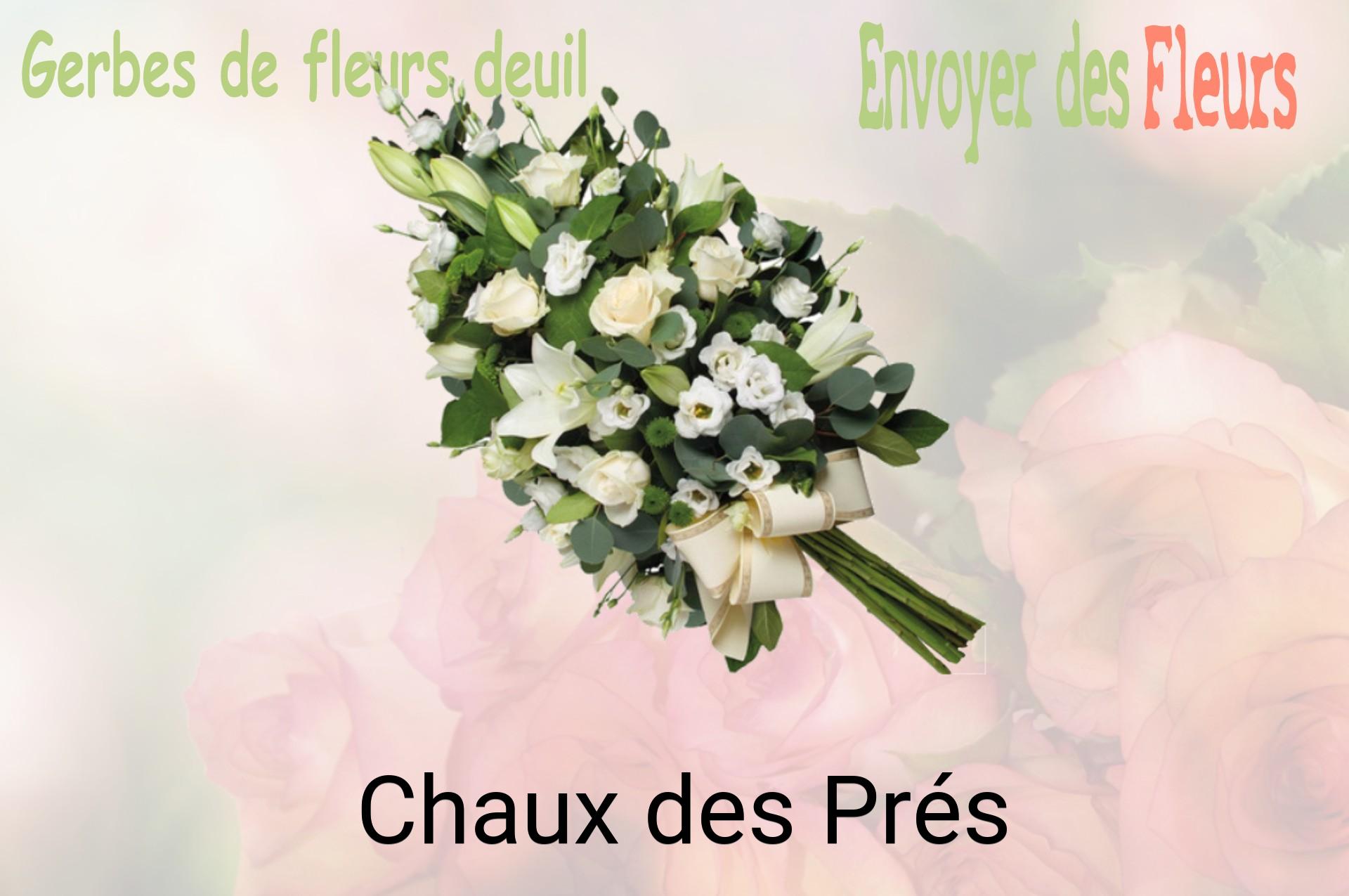 Gerbe de fleurs de deuil livrée à Chaux-des-Prés